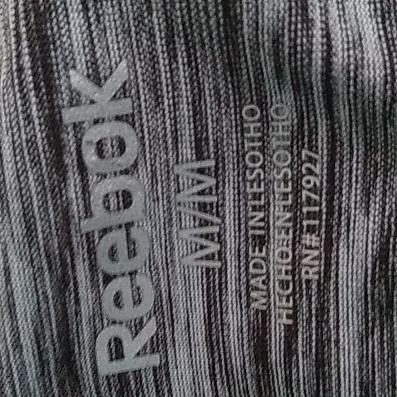 Reebok Heather grey short sleeve dynamic fitted training top top M - Picture 3 of 7